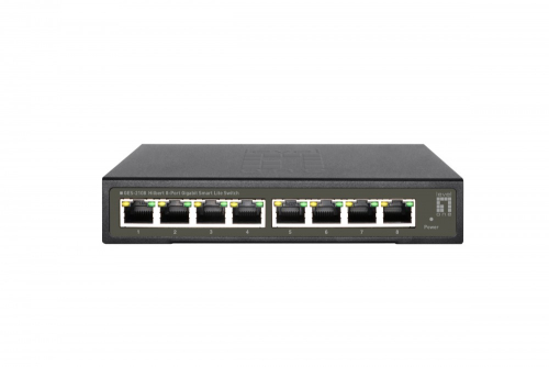 Switchs LevelOne GES-2108 switch de rede Gerido L2 Gigabit Ethernet (10/100/1000) Preto