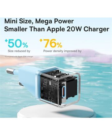 Baseus Carregador Rápido compacto Gan5 20W Usb-C