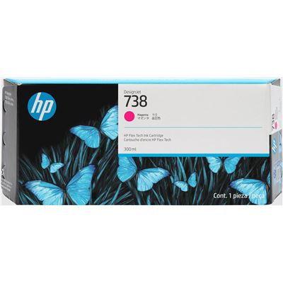 Tinteiro HP DesignJet 738 Magenta (300 ml)