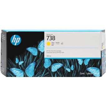 Tinteiro HP DesignJet 738 300-ml Amarelo