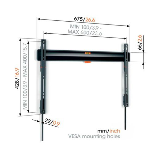 Suporte Vesa Vogels TVM 3603 FIXED LARGE WALL MOUNT