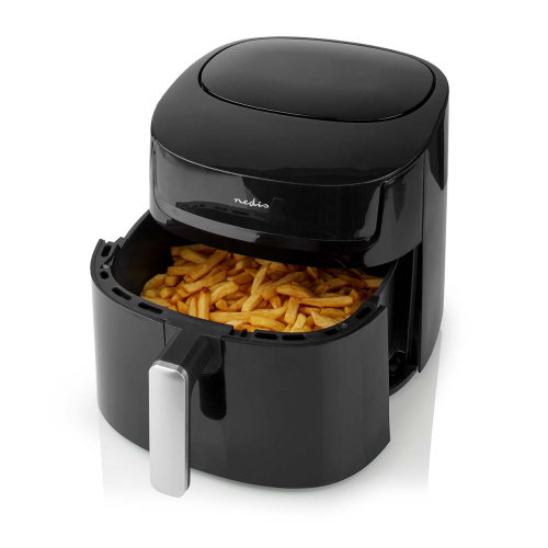 Fritadeira AIR FRYER NEDIS 7,2 L TIMER 240 MIN 8 PROGRAMA DIGITAL Preta