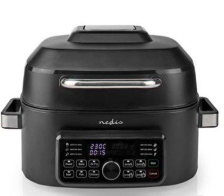 Nedis Air Fryer Com Grill  6,0 L Digital  