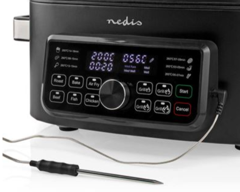 Nedis Air Fryer Com Grill  6,0 L Digital  