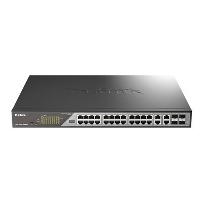 Switch de Rede D-Link 24 ports Gigabit PoE+4 ports Gigabit C Cinzento DSS-200G-28MP