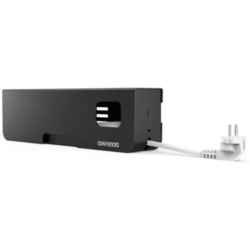 Compulocks Security Power Strip EU 5 plugs Black - Faixa de distribuição de energia secured Europa Preto
