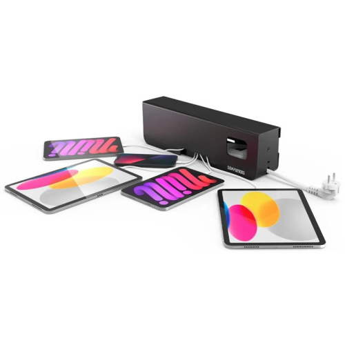 Compulocks Security Power Strip EU 5 plugs Black - Faixa de distribuição de energia secured Europa Preto