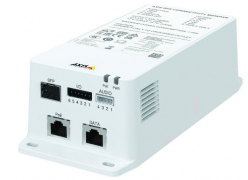 AXIS TU8003 Injector de energia midspan de conectividade AC 100-240 V 90 Watt Ethernet 10/100/1000 1.8 m cabo Europa branco, 02027-002