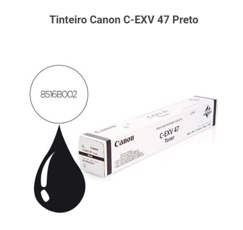 Toner CANON C-EXV 47 8516B002 preto 