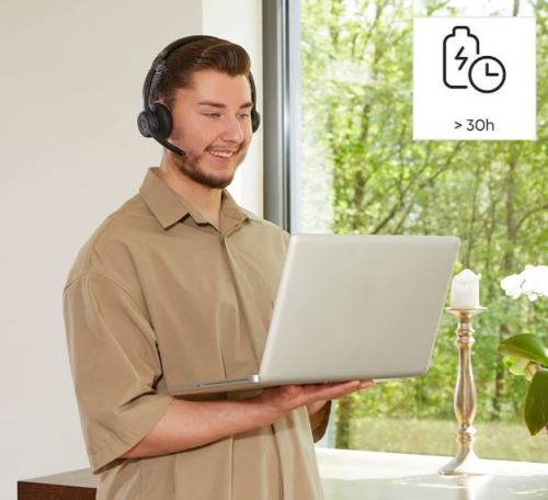 Auscultador Hama PC Office Stereo On-Ear BT700 Bluetooth Preto 00139938