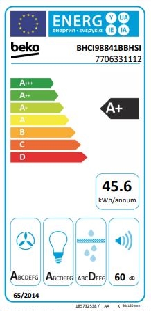 Exaustor Ilha Beko BHCI98841BBHSI 