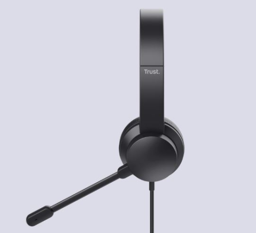 AUSCULTADORES TRUST C/MICRO AYDA USB CANCELAMENTO DE RUÍDO USB PRETO