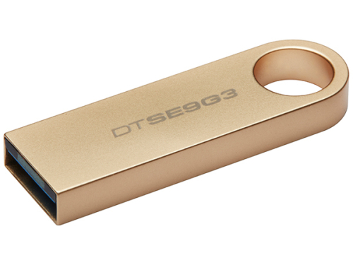 KINGSTON PEN 64GB 220MB/s METAL USB 3.2 GEN1 DATATRAVELER SE9 G3 DTSE9G3/64GB Cor: Dourado