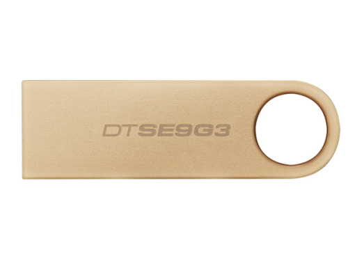 KINGSTON PEN 64GB 220MB/s METAL USB 3.2 GEN1 DATATRAVELER SE9 G3 DTSE9G3/64GB Cor: Dourado