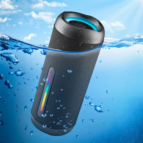 Altifalante NGS BT 60W à prova de água IPX7 USB/FM/TF/AUX IN- Bateria 9H - Preto