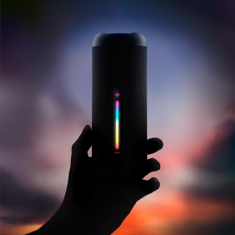 Altifalante NGS BT 60W à prova de água IPX7 USB/FM/TF/AUX IN- Bateria 9H - Preto