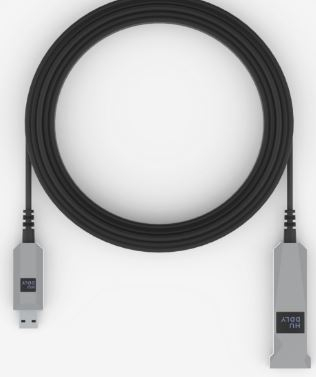 Cabo USB, Huddly, USB Tipo A (M) para USB Tipo A (F), USB 3.1 Gen 1, 15 m , Active Optical Cable (AOC), 5346427, Cor: preto.