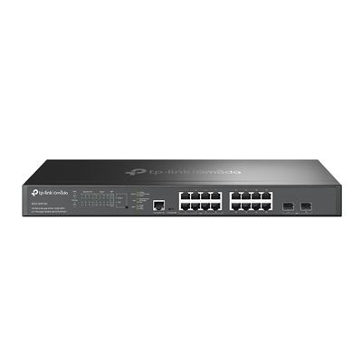 Switch de Rede TP-Link Omada 16-Port 2.5G and 2-Port 10GE SFP+ L2+ Managed Switch with 8-Port PoE+