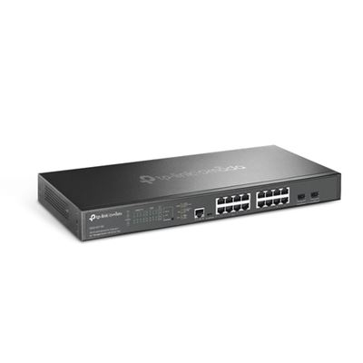 Switch de Rede TP-Link Omada 16-Port 2.5G and 2-Port 10GE SFP+ L2+ Managed Switch with 8-Port PoE+