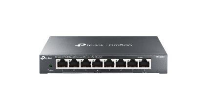 Switch de Rede TP-Link Omada 8 Portas Gigabit PoE RP108GE
