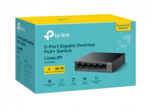 5-Port Gigabit Desktop Switch with 4-Port PoE+