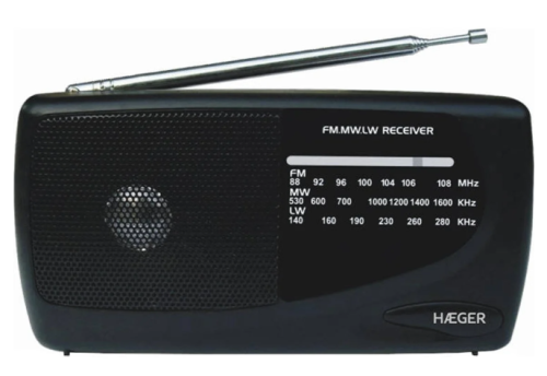 Radio Portátil Haeger Sintonizador Analógico  FM/AM