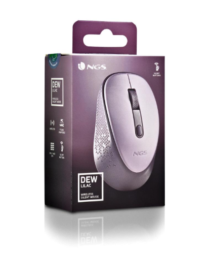 Rato Wireless NGS Silent DEW LILAC Violeta