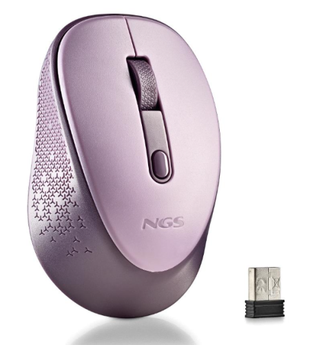 Rato Wireless NGS Silent DEW LILAC Violeta