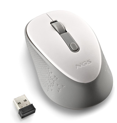 Rato Wireless NGS Silent DEWWHITE Branco