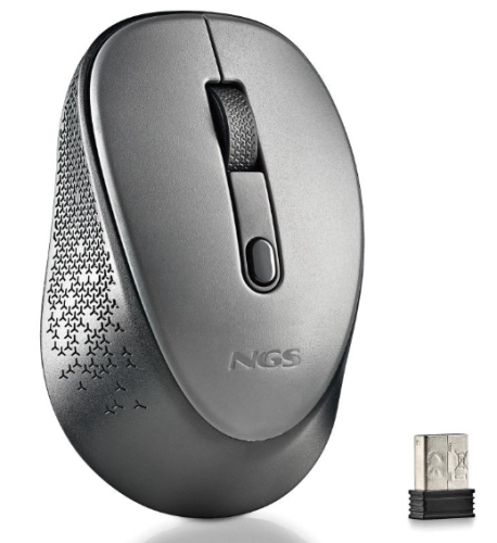 Rato Wireless NGS Silent DEW GRAY Cinzento 
