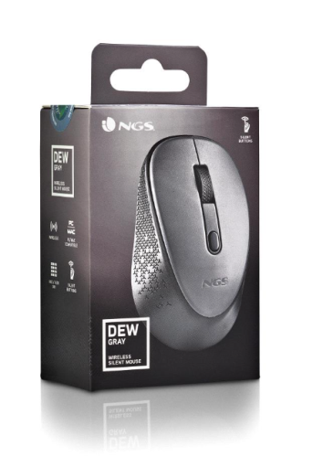 Rato Wireless NGS Silent DEW GRAY Cinzento 