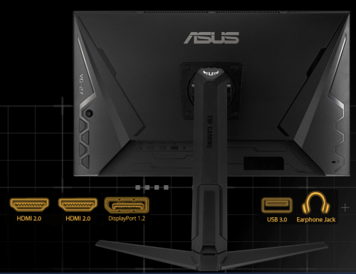 Monitores GAMING ASUS VG27AQL1A TUF 27" WQHD  IPS HDR Cor Preto 