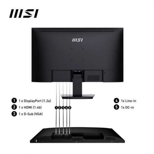 Monitor MSI PRO MP273A 27" FHD 100Hz 1ms(MRPT) Freesync 300nits, HAS, EyesErgo, LessBlueLight