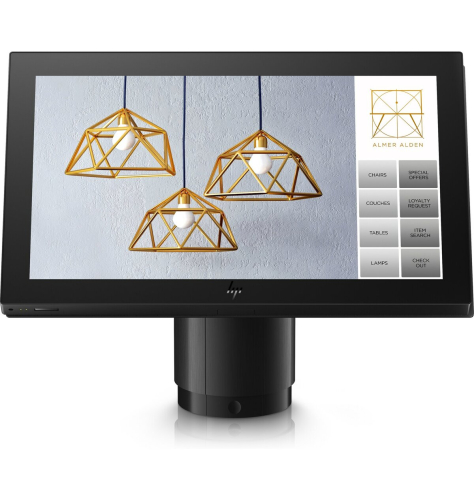 POS ALL-in-One HP Engage One Pro AIO 15.6" I3-10100E 8GB DDR4 256GB SSD Win 10 Iot 64 5T8K3EA Preto