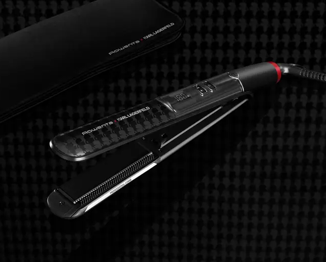 Prancha de Cabelo alisadora Rowenta  SF466L Cor Preta 