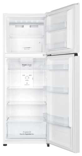 FRIGORIFICO HISENSE 2PORTAS 325L BRANC RT422N4AWE CLASS E ALTURA 169,6cm LARGURA 59,5cm PROFUNDIDADE 65cm