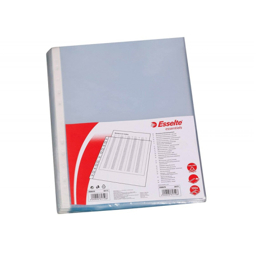 BOLSA CATALOGO/MICA ESSELTE FOLIO POLIPROPILENO 80 MICRONS CRISTAL CAIXA DE 100 UNIDADES 46106