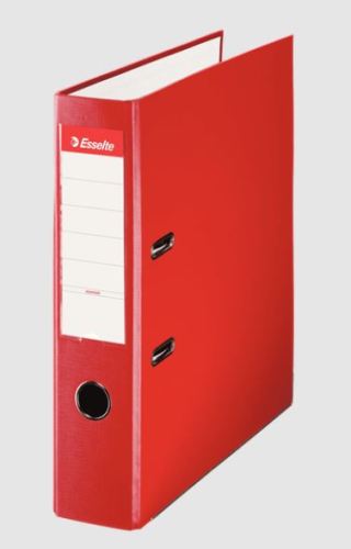 Arquivo ESSELTE em arco de alavanca com capa em PP e forrado internamente com papel branco brilhante. 42301