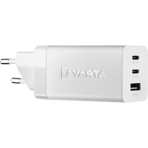 High Speed Charger Varta 65W Carregador USB 65 W Tomada de rede eléctrica N.º de saídas: 3 x USB, USB-C®