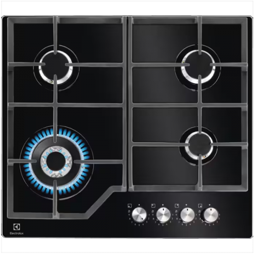 Placa a Gás Electrolux KGG64362K 59 cm 4 Zonas Preto