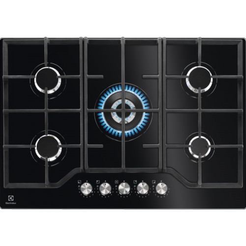 Placa a Gás Electrolux - KGG75362K 74 cm 5 Zonas Preto