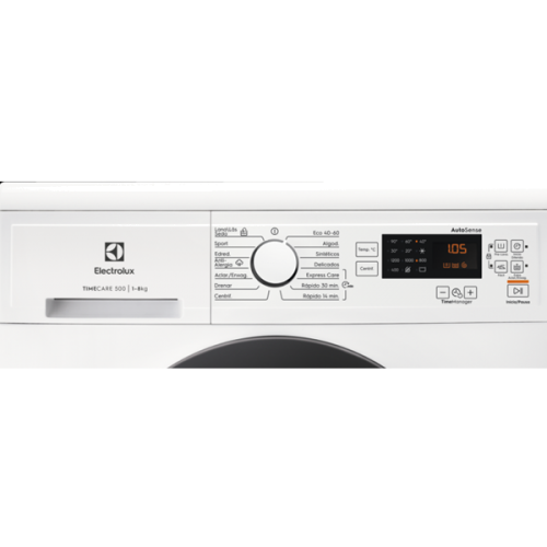 Máquina de lavar roupa Electrolux de livre instalação Série 500 TimeCare de 8.0 kg 1200 rpm EA2F6821CF