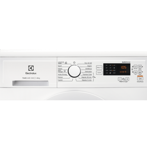 Máquina Lavar Roupa Electrolux 1200R. 8KG. INVER-EA2F6820CF