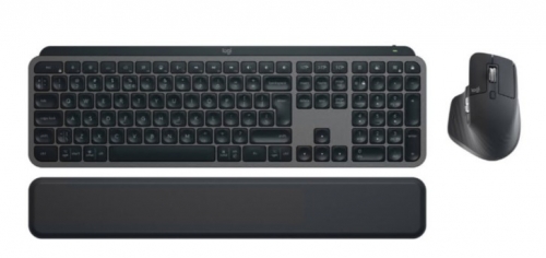 Logitech MX Keys S Combo Conjunto de teclado e rato retroiluminação sem fios Bluetooth LE AZERTY Francês