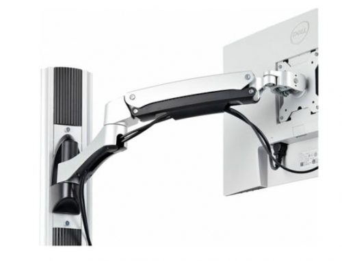 Kit de montagem estação de trabalho StarTech 2PASTSC-WALL-MOUNT para painel liso alumínio, aço preto tamanho de tela: up to 27" / 32" (ultra-wide) montável em parede