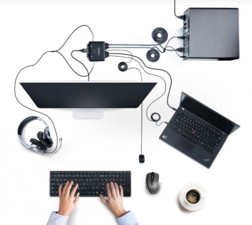 Switch KVM StarTech - C2H46UACCBLKVM