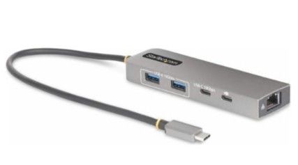 Hub compacto StarTech 10G2A1C25EPDHUB  1 x USB-C + 3 x USB 3.1 + 1 x 2.5GBase-T desktop