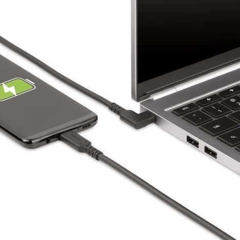 Cabo StarTech USB-C robusto de ângulo reto - RUSB315CC2MBR