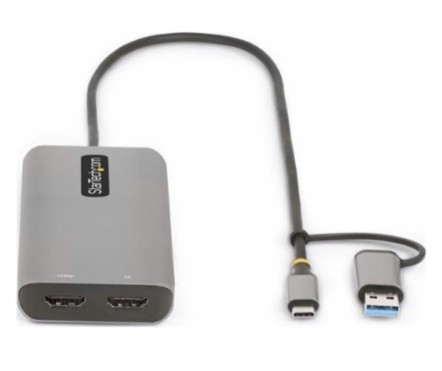 ADAPTADOR StarTech MULTIPORTAS USB-C/A, 167B-USBC-MULTIPORT