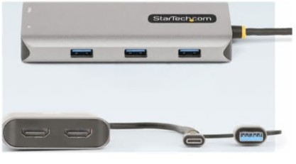 ADAPTADOR StarTech MULTIPORTAS USB-C/A, 167B-USBC-MULTIPORT